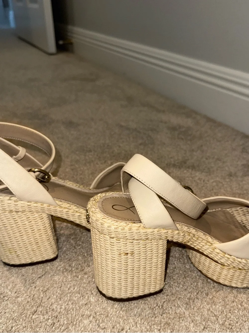 Sam Edelman Immie Heeled Sandal in Modern Ivory